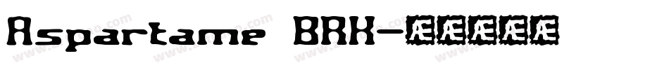 Aspartame BRK字体转换